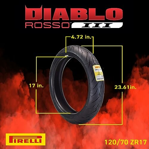 Pirelli Diablo Rosso III 120/70ZR17